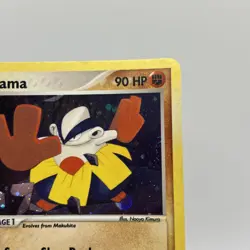 2003 Pokemon Hariyama 8/109 Ruby and Sapphire Holo Swirl - Image 3