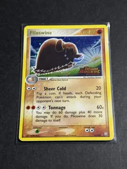 *MINT* Piloswine 13/109 Team Rocket Returns Reverse Holo Stamped Pokemon TCG - Image 1