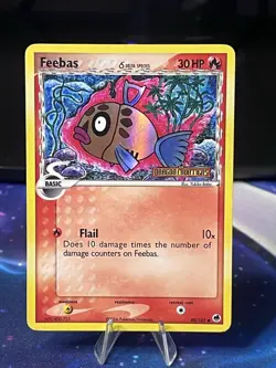Pokemon TCG Reverse Holo Dragon Frontiers Stamped Delta Species Feebas 49/101 LP - Image 1