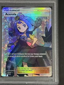 2017 Pokemon TCG: Sun & Moon - Burning Shadows - FA/ Acerola #142 MINT PSA 9 - Image 2