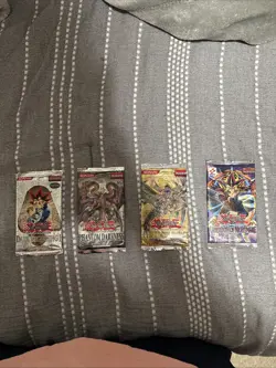 Yugioh Pack Lot Of 4 Booster Packs! DB1 Phantom Darkness Cyberdark Impact LON - Image 1