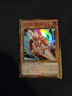 Rokket Tracer MGED-EN020 (NM) Premium Gold Rare 1st Edition YuGiOh! - Image 1