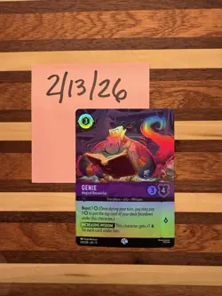 Disney Lorcana Genie Magical Researcher Epic 210/204 Ships By 2/14! - Image 3