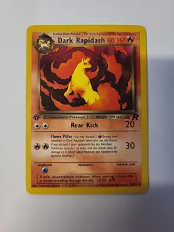 Pokemon Card - Dark Rapidash Team Rocket 44/82 Uncommon 1st Edition - LP - Image 1