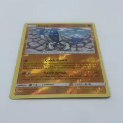 Pokemon Card Burning Shadows Sawk 72/147 Reverse Holo Common - Image 2