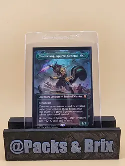 Chatterfang, Squirrel General (Borderless) Commander: Bloomburrow Foil - Image 1