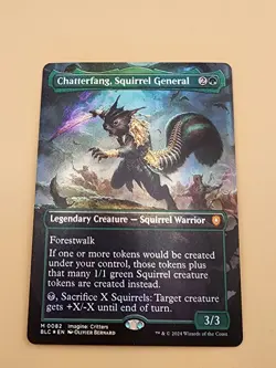 Chatterfang, Squirrel General (Borderless) Commander: Bloomburrow Foil - Image 2