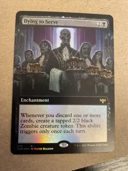 Dying to Serve (370) Foil Extended Art Innistrad: Crimson Vow x1 1x VOW MTG - Image 1