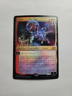 MTG - Comet, Stellar Pup - Unfinity - Foil Mythic - Image 1