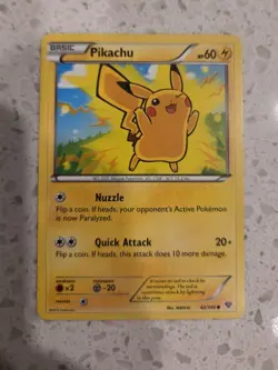 Pikachu Pokemon Tcg Card - Pikachu XY 42/146 - Movie Promo - Image 1