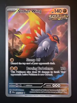 Pokemon Slither Wing - Illustration Rare Holo SV04: Paradox Rift 203/182 NM - Image 1