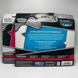 Pokemon Black Bolt and White Flare 3 Pack Tech Sticker Collection Set of 2! New! - Image 2