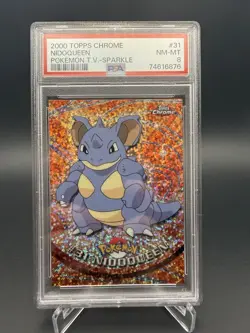 2000 Topps Chrome - Pokemon TV Nidoqueen #31 - Sparkle Psa 8 - Image 1