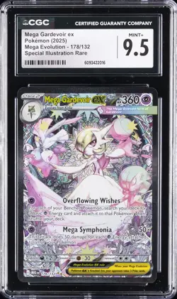 2025 POKEMON MEGA EVOLUTIONS SPECIAL ILLUSTRATION RARE MEGA GARDEVOIR CGC 9.5 - Image 1