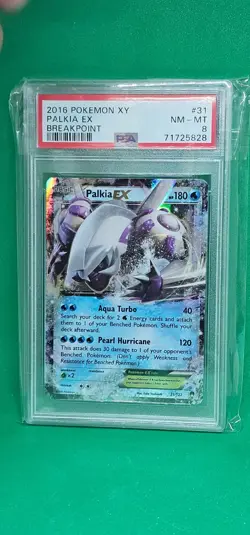 2016 Pokemon XY Palkia EX Breakpoint #31 PSA 8 NM-MT - Image 1