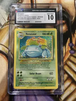 Venusaur 003/034 Pokemon Venusaur & Lugia Ex Deck Classic Holo - CGC 10 🍃 - Image 1