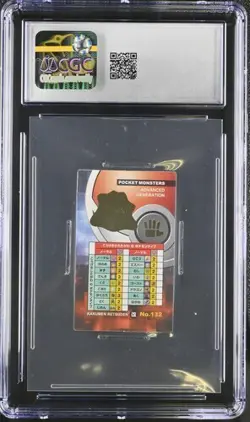 CGC 8.5 JAPANESE POKEMON DITTO #132 NORMAL MENKO KAKUMEN KAI ENSKY 2005 519B - Image 2