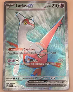 Latias ex 220/191 – Surging Sparks (Ultra Rare Holo) - NM - 2024 Pokemon TCG - Image 1