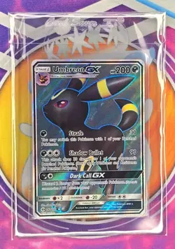 🔥Pokemon TCG Umbreon GX 142/149 Sun & Moon Base Full Art Ultra Rare Holo🔥📈 - Image 2