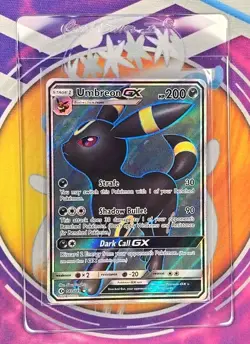 🔥Pokemon TCG Umbreon GX 142/149 Sun & Moon Base Full Art Ultra Rare Holo🔥📈 - Image 4