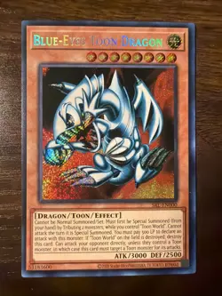 Yu-Gi-Oh TCG Blue-Eyes Toon Dragon SRL-EN000 Secret Unlimited Edition 25th Print - Image 1
