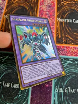 Yu-Gi-Oh! Gladiator Beast Gyzarus PGL2-EN079 Gold Rare 1st Edition Near Mint - Image 2