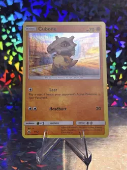 Cubone 7/12 McDonald's 2018 Set Holo Pokemon Card English - Image 2
