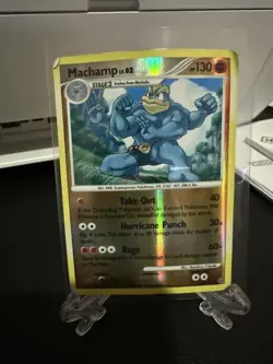 Machamp Holo Rare Pokemon Card TCG 20/100 D&P Stormfront Reverse Holo - Image 1