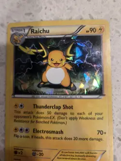 Raichu 49/162 - Cracked Ice Holo Deck Exclusives - XY BREAKtrough LP + FREE CARD - Image 3
