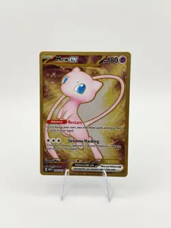 2023 Mew ex 205/165 Scarlet & Violet 151 Gold Metal Promo Card LP - Image 1