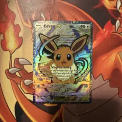 Pokemon Eevee Pocket TCG Custom Made Fan Art Holo With Texture IR AR SIR ALT - Image 1