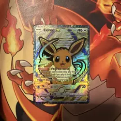 Pokemon Eevee Pocket TCG Custom Made Fan Art Holo With Texture IR AR SIR ALT - Image 3