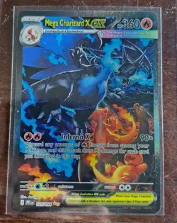 Mega Charizard X EX SIR 125/094 Phantasmal Flames English Pokemon TCG Pack Fresh - Image 1