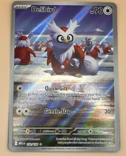 Delibird 152/132 – Mega Evolution Illustration Rare - Near Mint - Pokemon TCG - Image 1