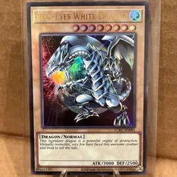 Yugioh! Blue-Eyes White Dragon - LCKC-EN001 - Ultra Rare NM Holo - Image 1