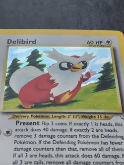 Delibird 5/64 Neo Revelation Unlimited Holo Foil Rare Pokemon TCG Card - Image 2