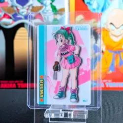 Bulma 7 Dragon Ball Wafer Card DBZ BANDAI 2003 Vintage TCG Japanese - Image 1