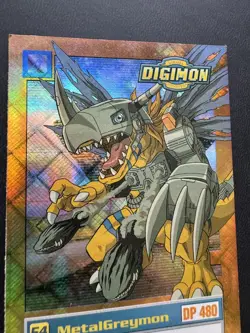 FOIL PRISM Digimon Card MetalGreymon U6 Upper Deck 1999 Holo Parallel 54 DP 480 - Image 4