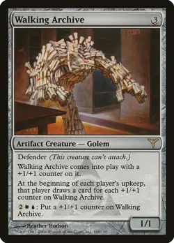 Walking Archive Dissension NM Artifact Rare MAGIC THE GATHERING CARD ABUGames - Image 1