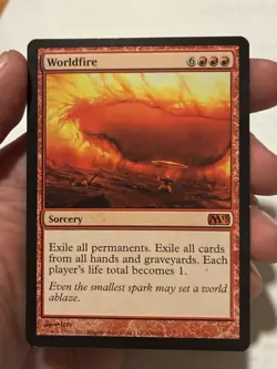 Worldfire Magic 2013 MTG Magic the Gathering Light Play Condition - Image 1