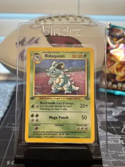 Nidoqueen 1999 Jungle 1st Edition 7/64 Holo Pokemon Card - Image 1