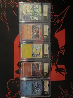 Pokemon TCG Card Lot 5x CGC 10 Graded Japanese Charizard Pikachu Suicune - Image 1
