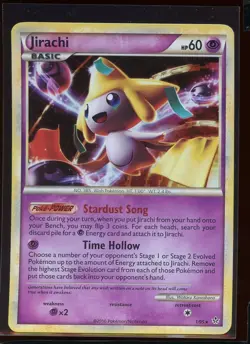 Jirachi Holo Rare 1/95 Ex/NM HGSS Unleashed Pokemon - Image 1