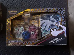 Pokemon TCG Crown Zenith Lugia V Unown v Special Collection Box Sealed - Image 1