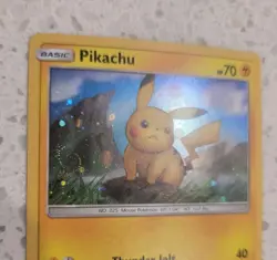 Pikachu SWIRL SPIRAL Holo Pokemon Sun & Moon Black Star Promo SM183 Pikachu - Image 2