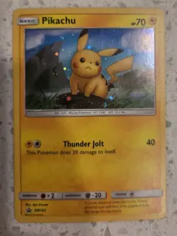 Pikachu SWIRL SPIRAL Holo Pokemon Sun & Moon Black Star Promo SM183 Pikachu - Image 4