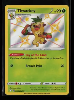 Thwackey SV005/SV122 Shiny Holo Rare Shining Fates: Shiny Vault Pokemon Card - Image 1