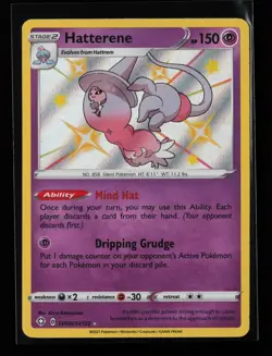 Hatterene SV056/SV122 Shiny Holo Rare Shining Fates: Shiny Vault Pokemon Card - Image 1
