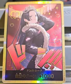 DON!! Boa Hancock GOLD EB03 Japanese ONE PIECE Card Heroines Edition NM - Image 1