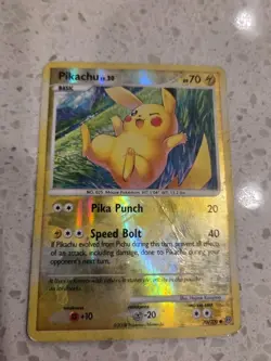 Damaged Pikachu 70/100 Reverse Holo Stormfront Nintendo Pokemon Tcg Card - Image 1